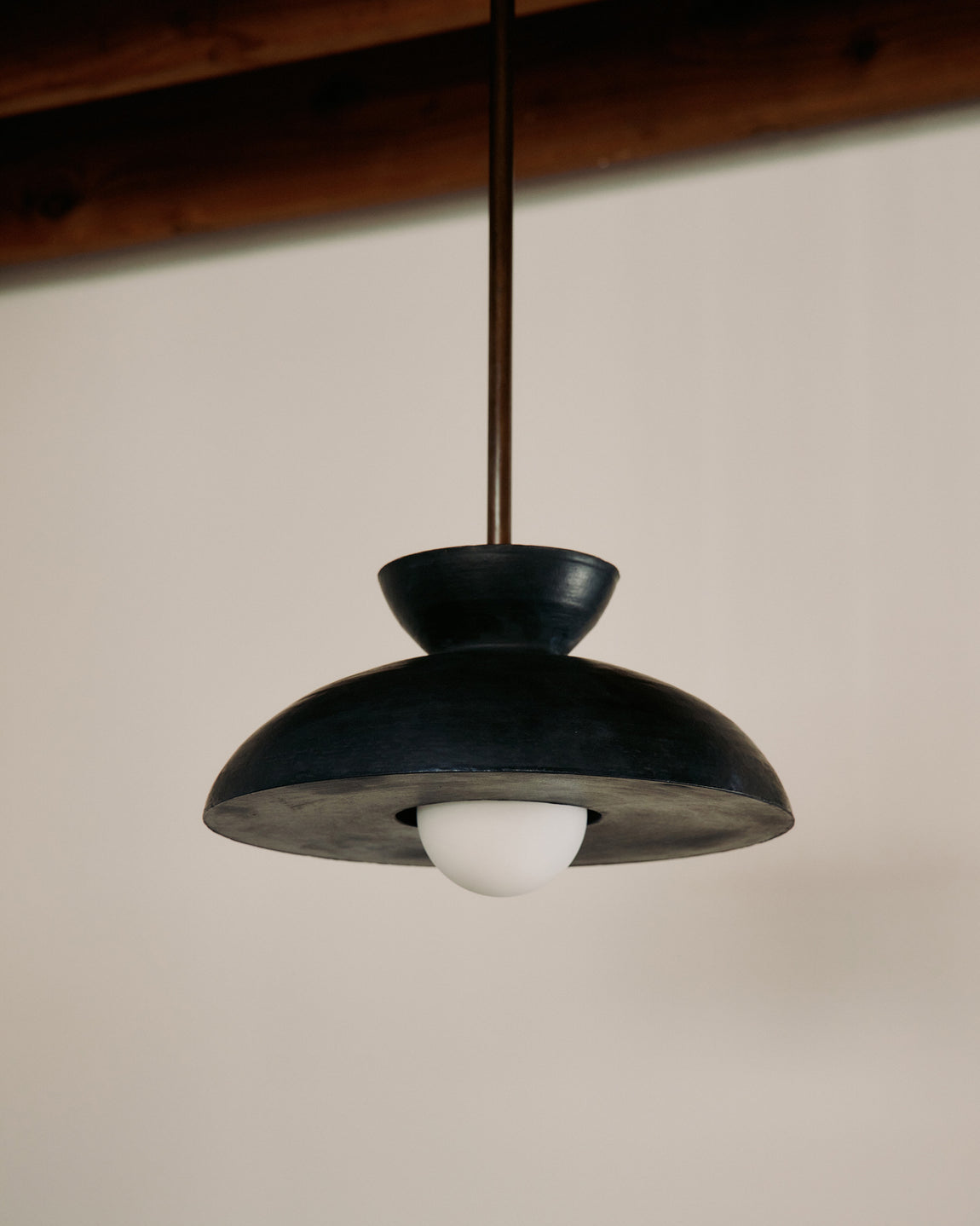 Augustus Pendant // Anthracite / Patina Brass // Photo by William Jess Laird