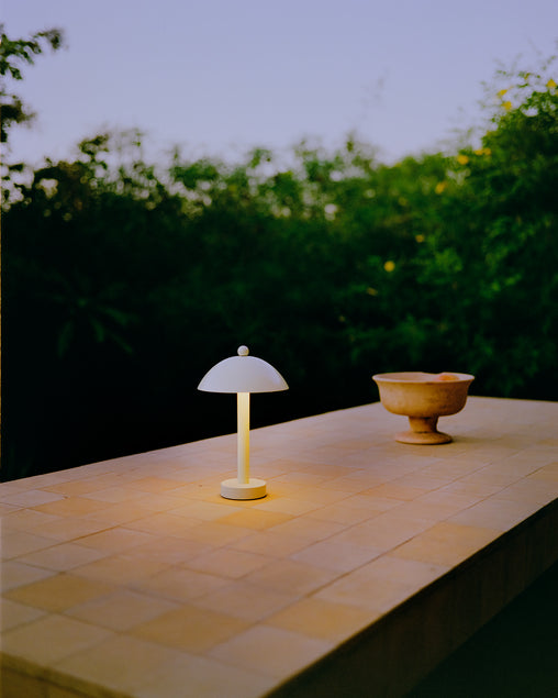 Dune Table Lamp // Bone // Photo by Heather Sten