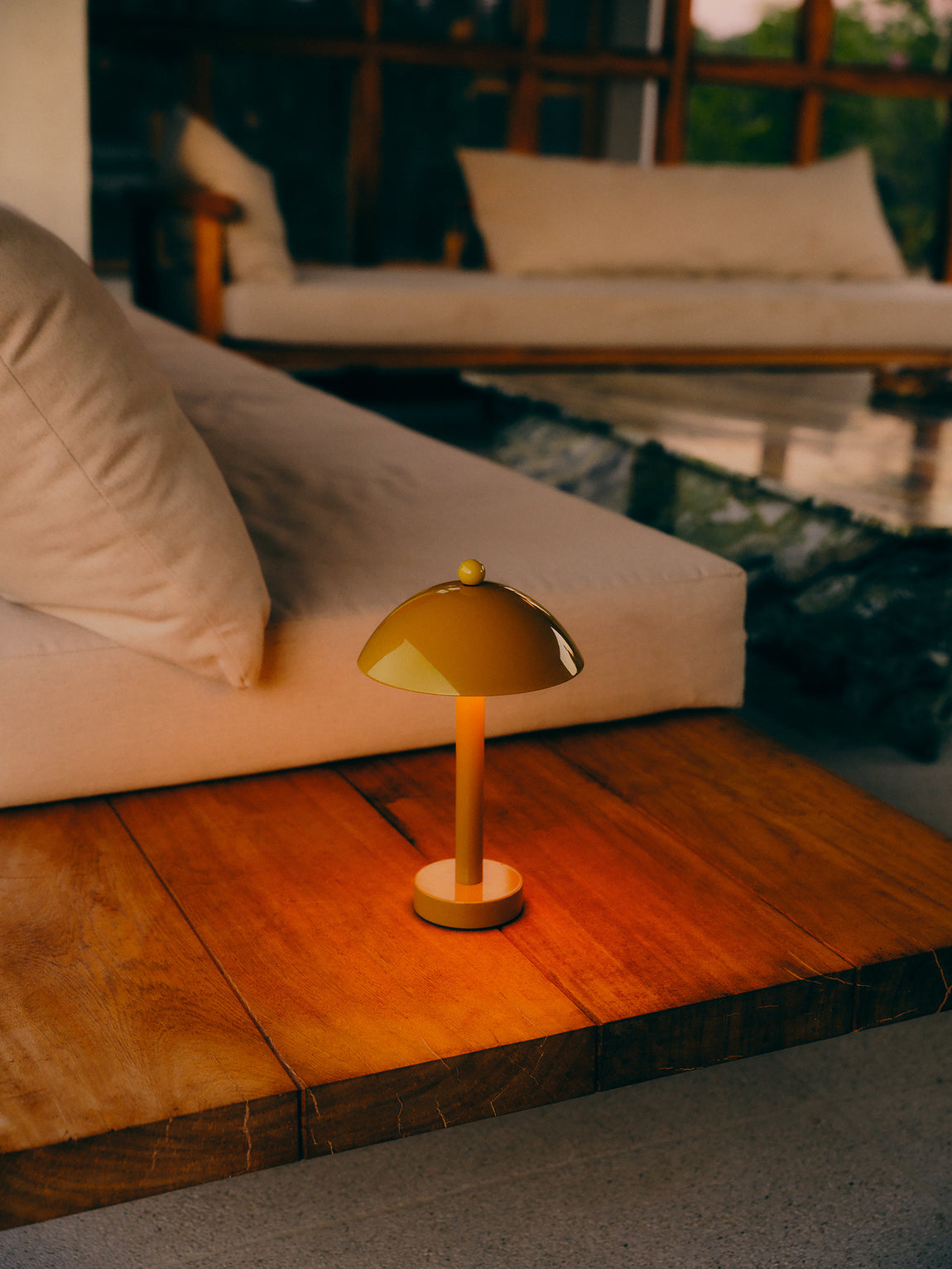 Dune Table Lamp // Turmeric // Photo by Heather Sten